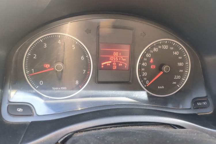 Used Volkswagen Bora 2008 1.6L Manual Fashion Model Odometer Close Up