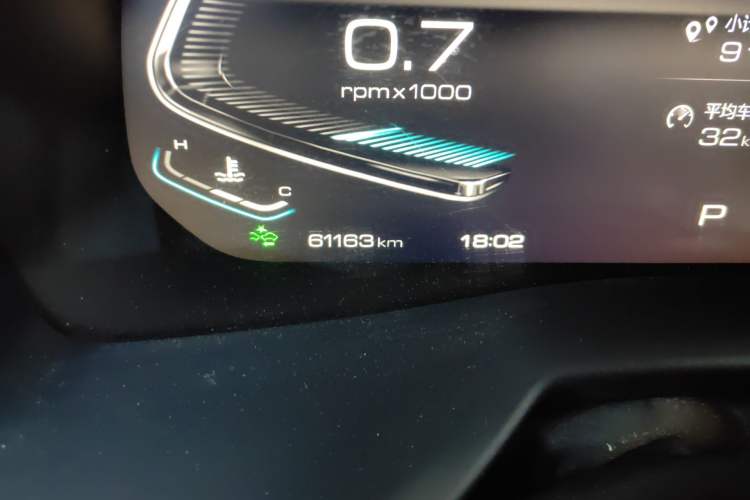 Used Wey VV7 2020 2.0T Flagship Edition Odometer Close Up