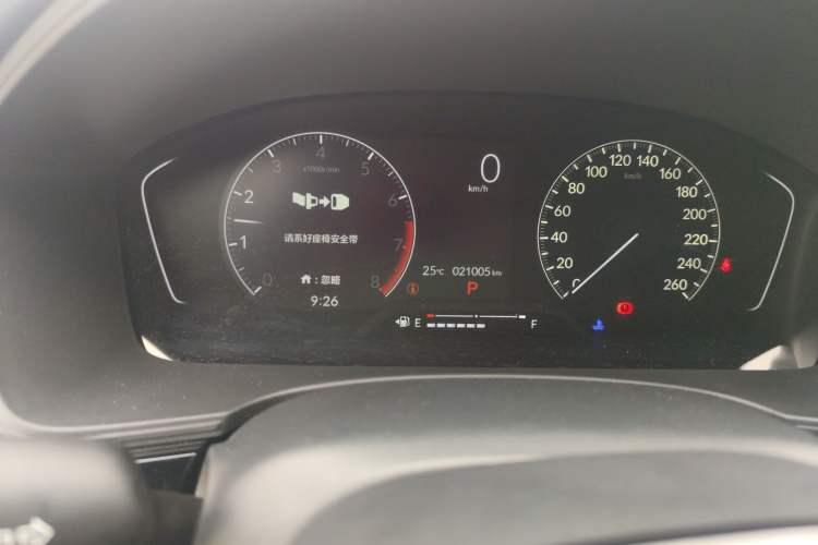 Used Honda Civic 2022 240TURBO CVT Jingcheng Edition Odometer Close Up