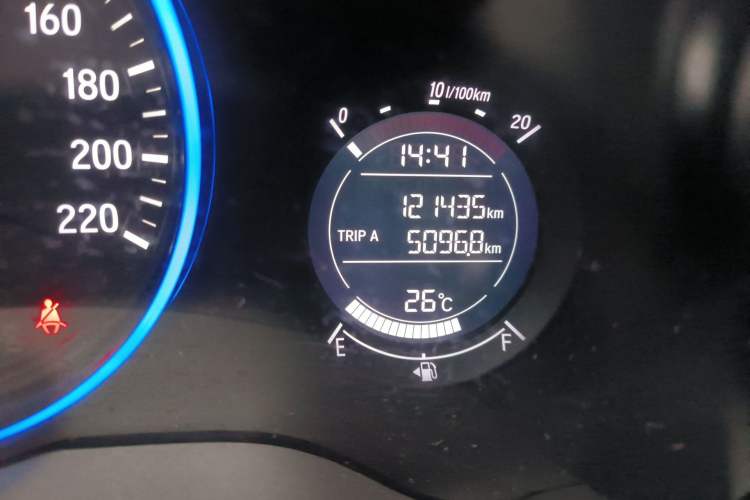 Used Honda Vezel 2018 1.5L CVT 2WD Technology Elite Model Odometer Close Up