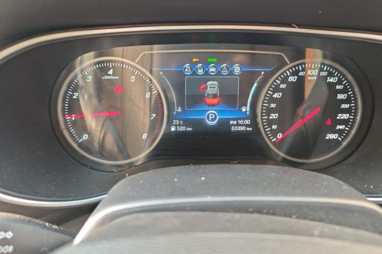 Used Hongqi H5 2022 Classic Model 1.8T Automatic Smart Connect Flagship Edition Odometer Close Up