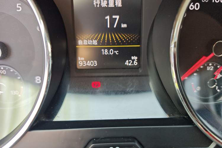 Used Volkswagen Tiguan L 2017 330TSI Automatic Two-Wheel Drive Flagship Edition Odometer Close Up