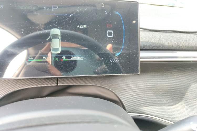 Used BYD Destroyer 05 2024 HONOR Edition DM-i 55KM Luxury Model Odometer Close Up