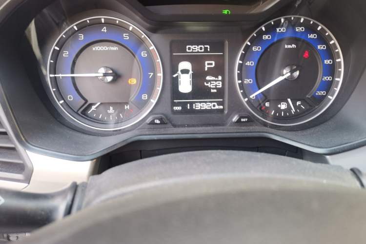 Used Geely Auto Vision X3 2020 1.5L CVT Luxury Model Odometer Close Up