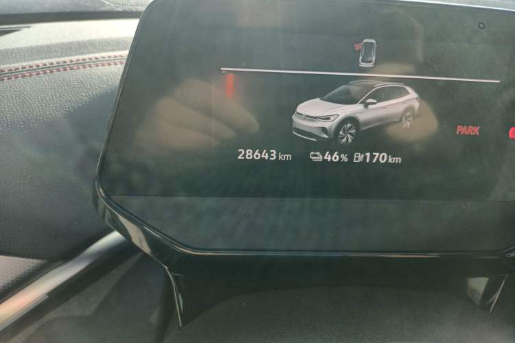 Used Volkswagen ID.4 CROZZ 2022 High-Performance PRIME Edition Odometer Close Up