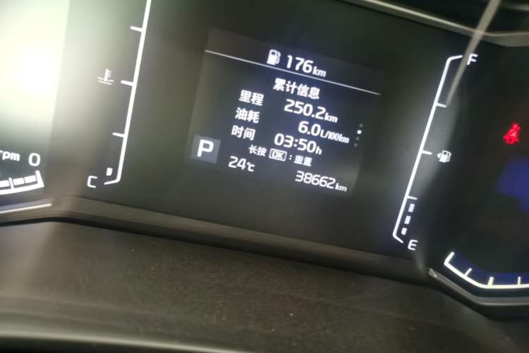 Used Kia K3 2020 1.5L CVT New Sharp Edition with Sunroof Odometer Close Up