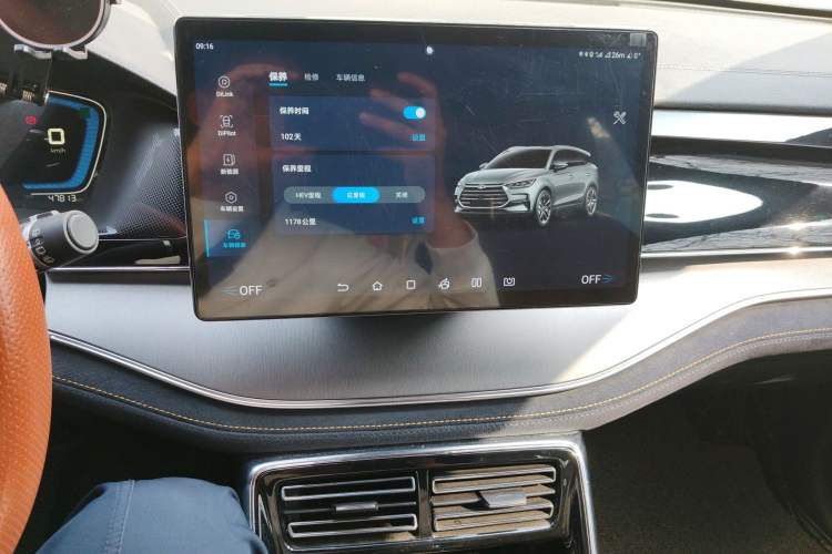 Used BYD Tang New Energy 2021 DM-i 112KM Prestige Model Audio And AC Panel