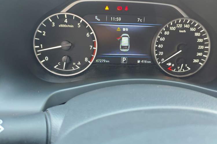 Used Nissan Murano 2021 2.5L XL Two-Wheel Drive Smart Connect Luxury Edition Odometer Close Up