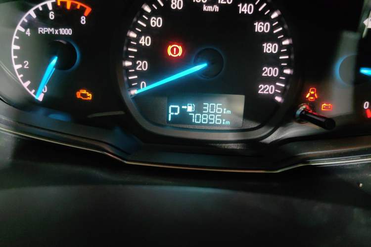 Used Ford Escort 2017 1.5L Automatic Comfort Model Odometer Close Up