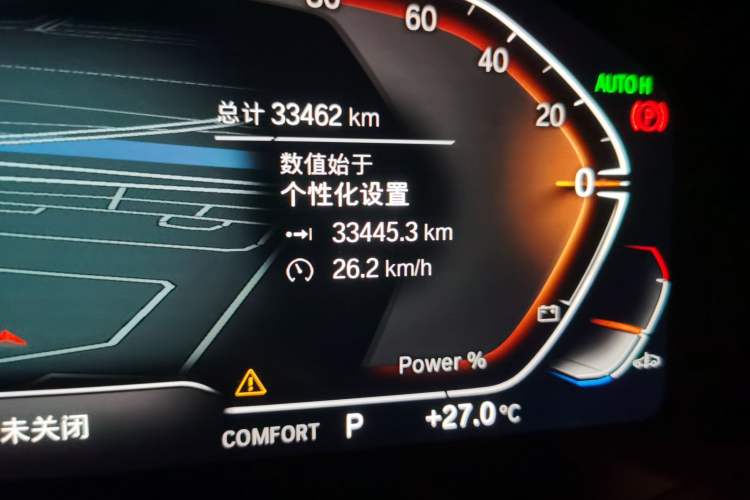 Used BMW X4 2022 xDrive 25i M Sport Package Odometer Close Up