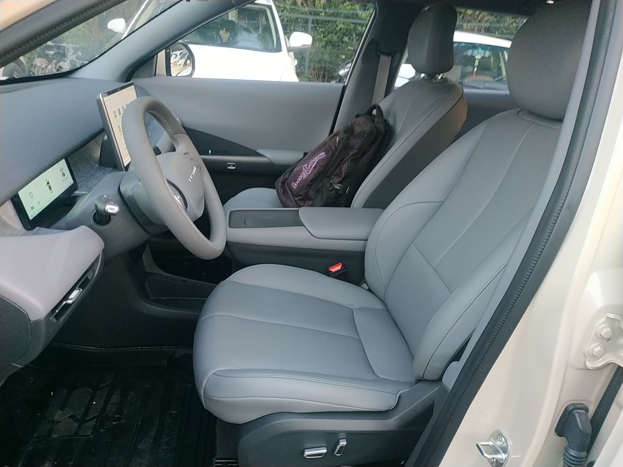 Переднее сиденье в автомобиле