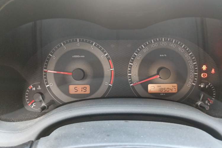 Used Toyota Corolla 2011 1.6L Automatic GL Odometer Close Up