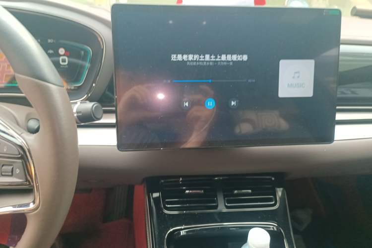 Used BYD Han 2020 EV Long-Range Luxury Model Audio And AC Panel