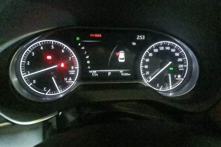 Used Toyota Venza 2022 2.0L CVT Two-Wheel Drive Prestige Edition Odometer Close Up