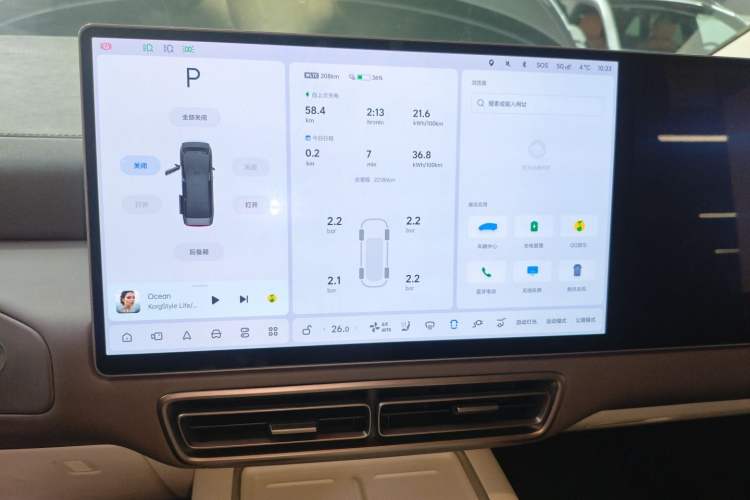 Used Li Auto MEGA 2024 Ultra Model Audio And AC Panel