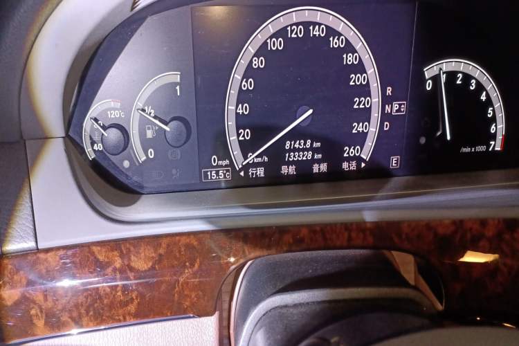 Used Mercedes-Benz S-Class 2012 S 350 L Grand Edition Odometer Close Up