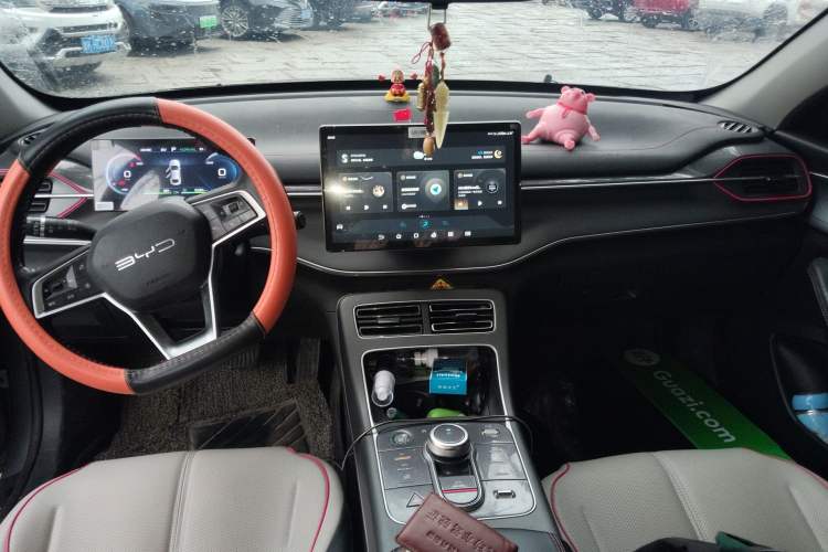 Used BYD Destroyer 05 2022 DM-i 55KM Luxury Model Audio And AC Panel