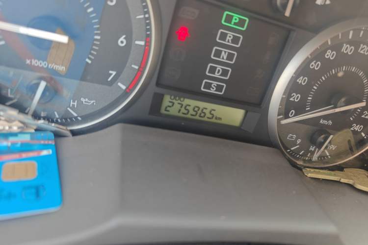 Used Toyota Land Cruiser  Odometer Close Up