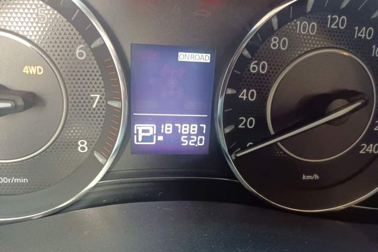 Used Nissan Patrol  Odometer Close Up