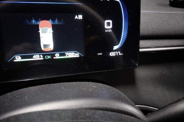 Used BYD Destroyer 05 2024 HONOR Edition DM-i 55KM Luxury Model Odometer Close Up