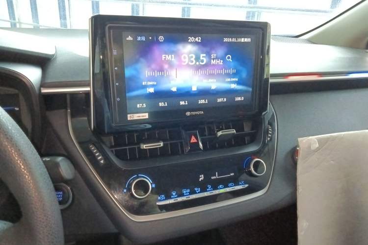 Used Toyota Corolla 2019 1.2T S-CVT GL-i Elite Edition Audio And AC Panel