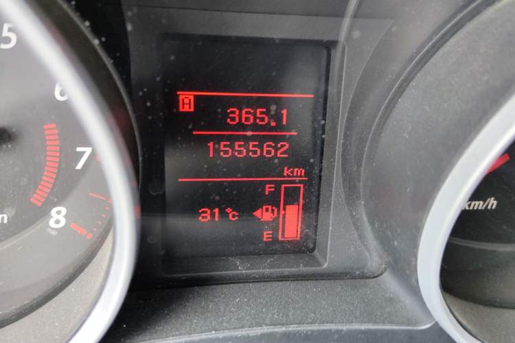 Used Mitsubishi ASX 2013 1.6L Manual Two-Wheel Drive Standard Edition Odometer Close Up