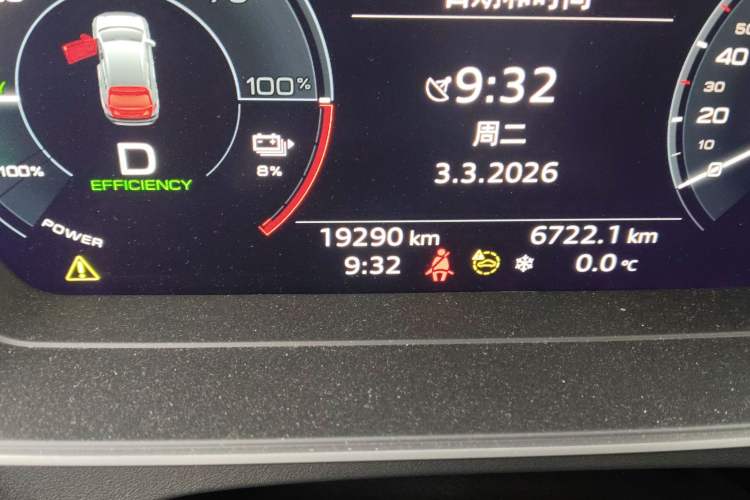 Used Audi Q4 e-tron 2024 40 e-tron Adventure Edition Odometer Close Up