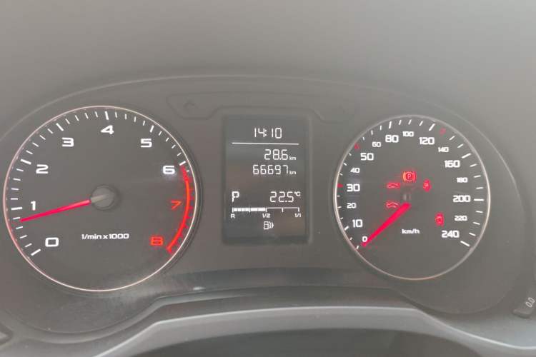 Used Audi A1 2014 30 TFSI Fashion Model Odometer Close Up