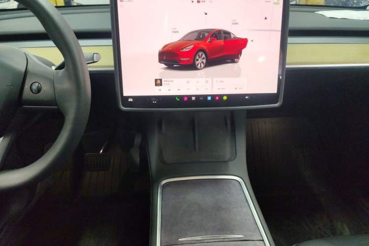 Used Tesla Model Y 2023 Long-Range All-Wheel-Drive Version Audio And AC Panel