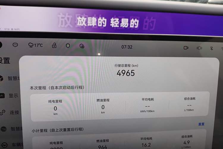 Used Avatr 06 2025 Pro Range-Extended Edition Odometer Close Up