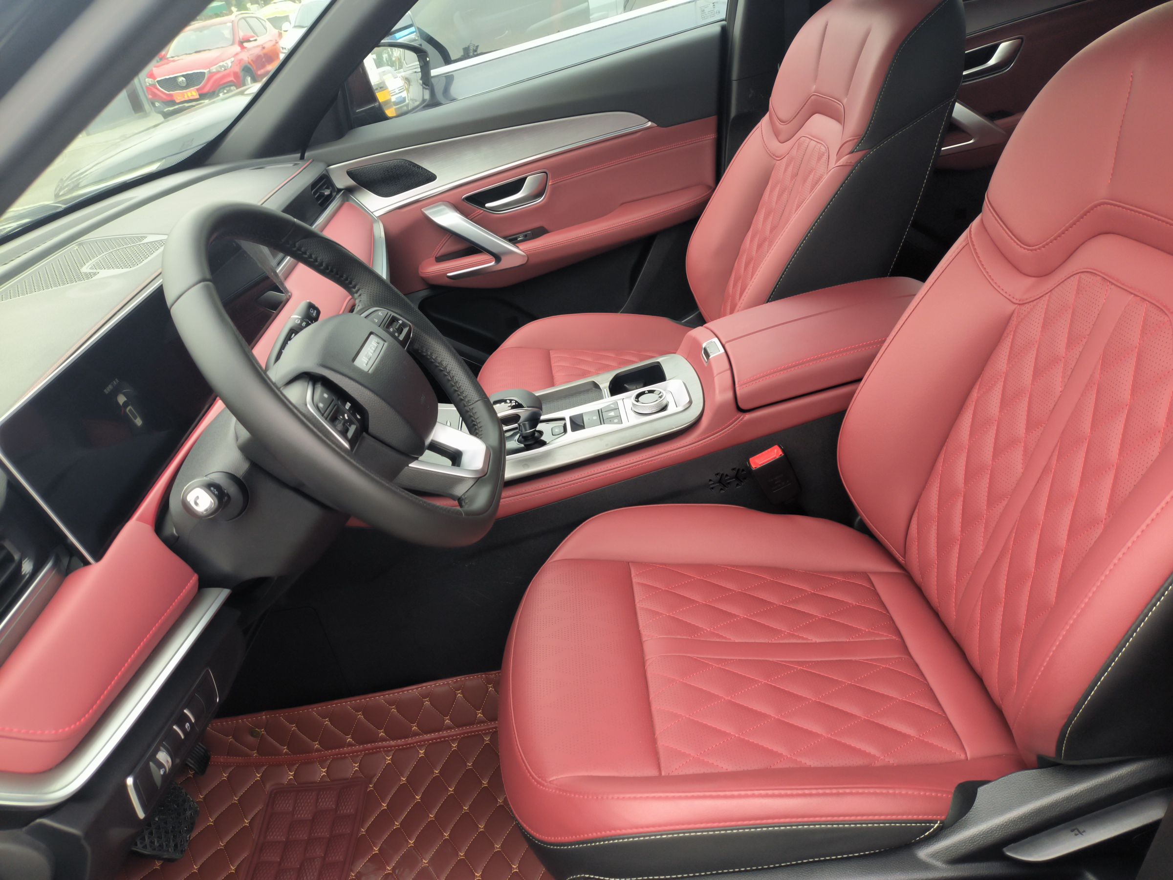 Переднее сиденье в автомобиле