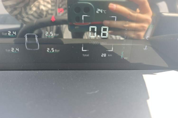 Used CHANGAN Eado 2025 Blue Whale 1.5T 500Bar Prestige Model Odometer Close Up