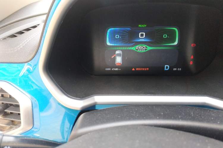 Used BAIC New Energy EC3 2019 Dynamic Edition Odometer Close Up