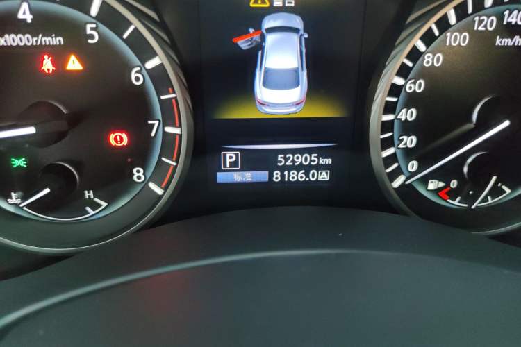 Used Infiniti Q50L 2021 2.0T Enjoyment Sport Edition Odometer Close Up