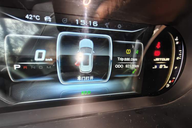 Used JETOUR X90 2019 1.6T DCT Luxury Travel Edition 6 Seats China VI Standard Odometer Close Up