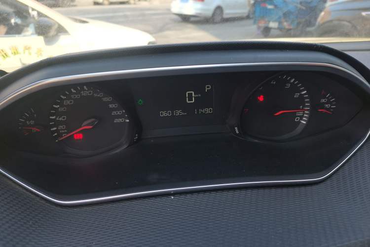 Used Peugeot 308 2016 1.6L Automatic Luxury Edition Odometer Close Up