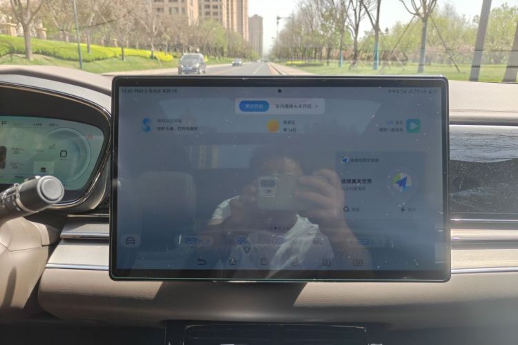 Used BYD Han 2023 EV Champion Edition 605KM Front-Drive Premium Model Audio And AC Panel