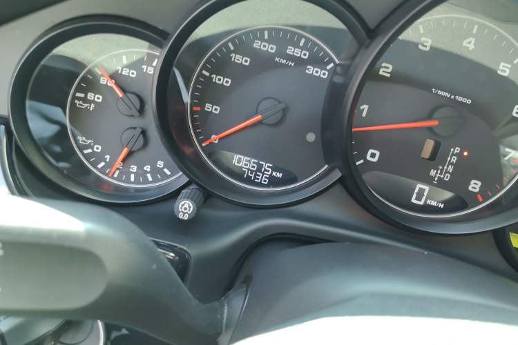 Used Porsche Panamera 2010 Panamera 3.6L Odometer Close Up