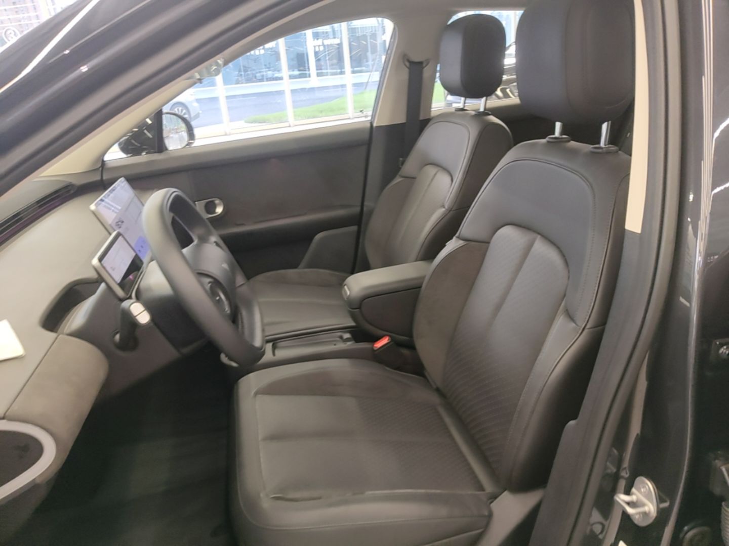 Vordere Reihe im Auto
