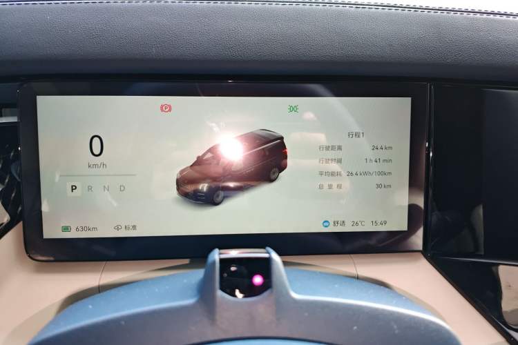 Used Zeekr 009 2024 7-Seater Walk-Through Version Four-Wheel Drive 108 kWh Instrument Cluster