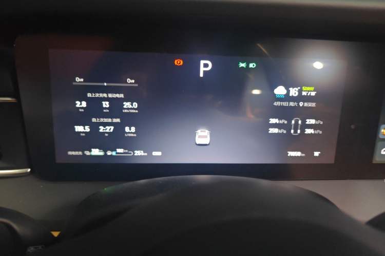 Used Li Auto ONE 2021 Extended-Range 6-Seater Version Instrument Cluster