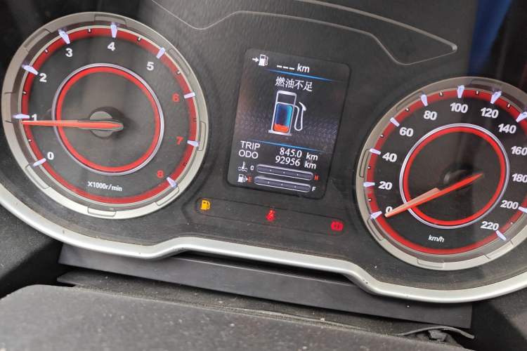 Used Haima S5 2018 1.6L Manual Luxury Model Odometer Close Up