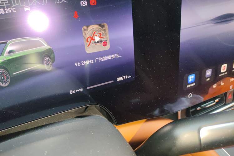 Used Hima AITO M9 2024 Range-Extended Ultra Version 42 kWh 6-Seater Model Odometer Close Up