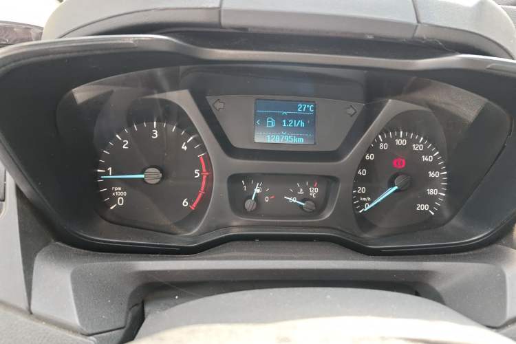 Used Ford Transit 2020 2.0T Diesel Multi-Function Commercial Vehicle Mid-Chassis Low-Roof Design with Dual Rear Doors Meeting China VI Emission Standards Instrument Cluster