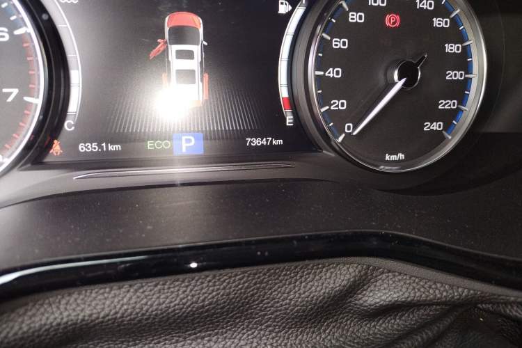 Used GAC Trumpchi M8 2018 320T Luxury Edition Odometer Close Up