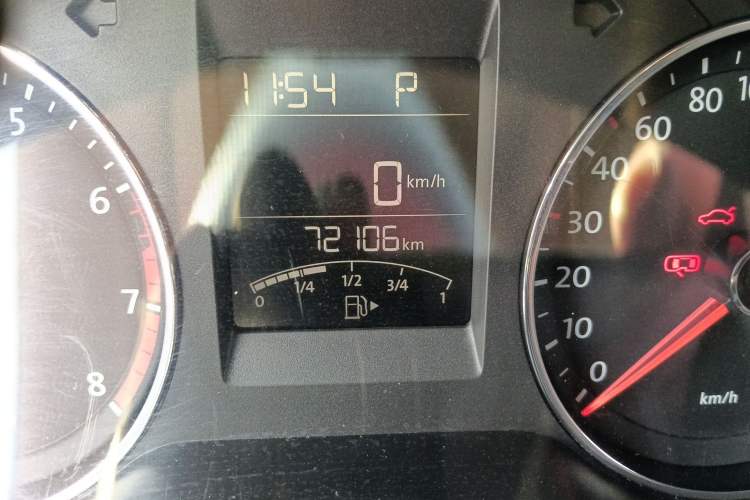 Used Volkswagen Polo 2014 1.6L Automatic Comfort Edition Odometer Close Up