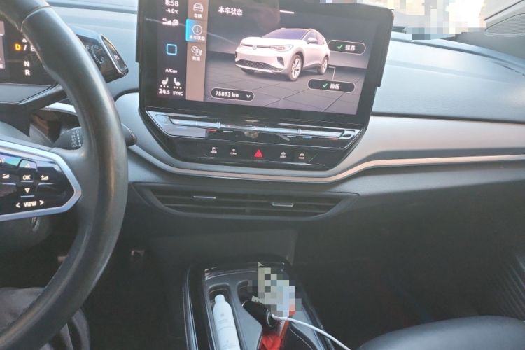 Used Volkswagen ID.4 CROZZ 2021 Long-Range PRO Two-Wheel Drive Version Audio And AC Panel