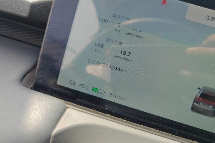 Used AION Y 2023 Plus 610 Enjoy Edition Odometer Close Up