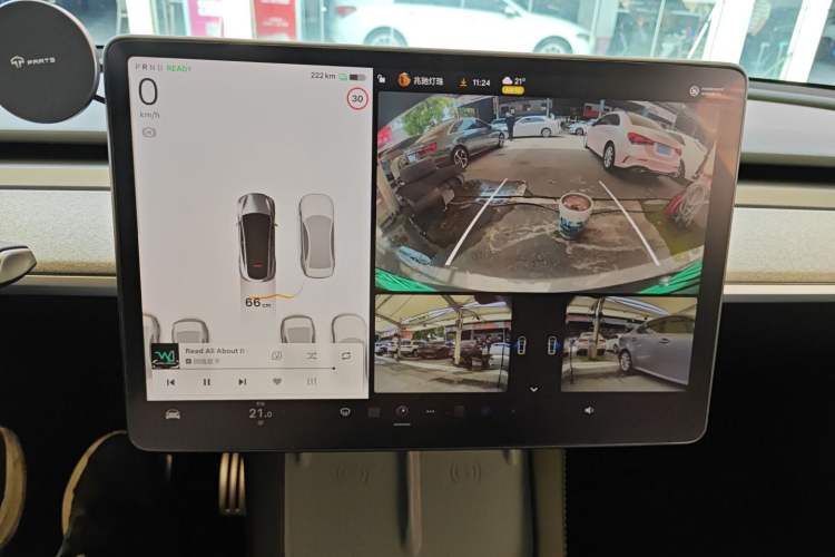 Used Tesla Model Y 2023 Rear-Wheel-Drive Version Audio And AC Panel