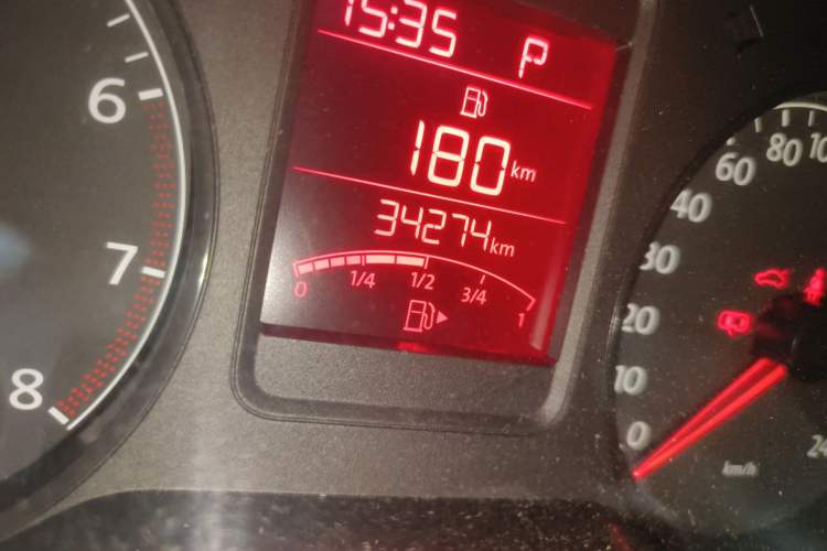 Used Volkswagen Polo 2013 1.4L Automatic Comfort Edition Odometer Close Up